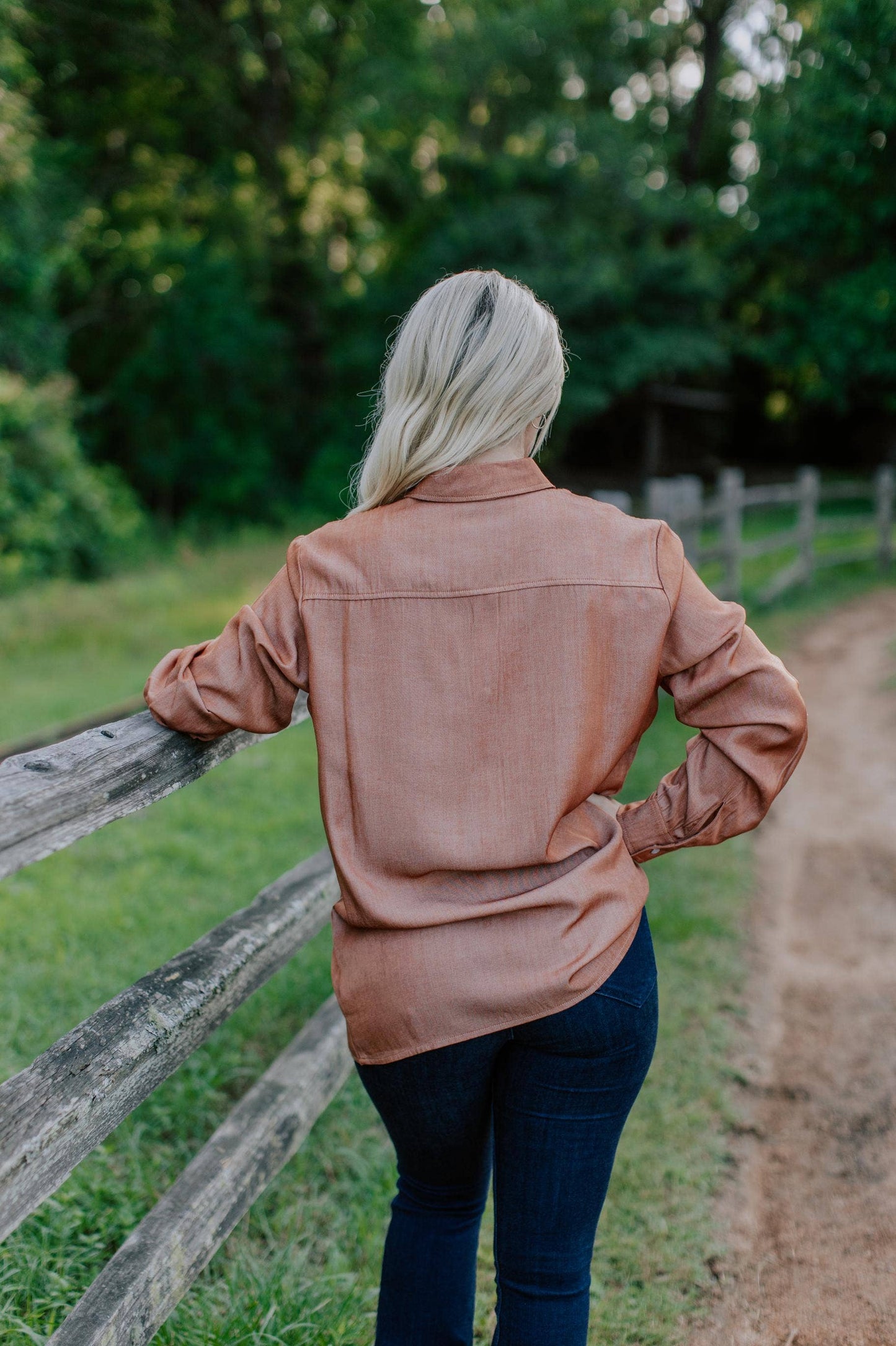 MK767 Pearl Snap Button Up Shirt