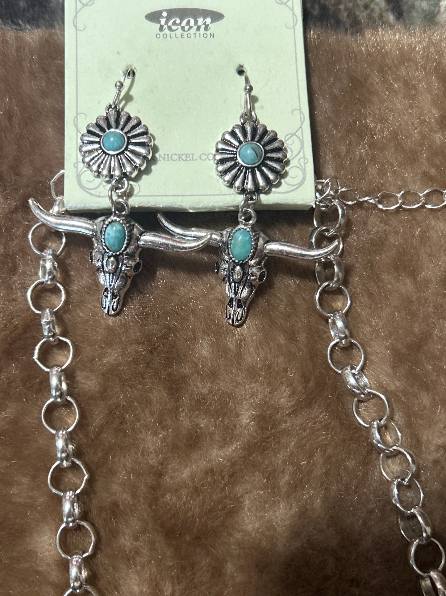 Longhorn necklace set