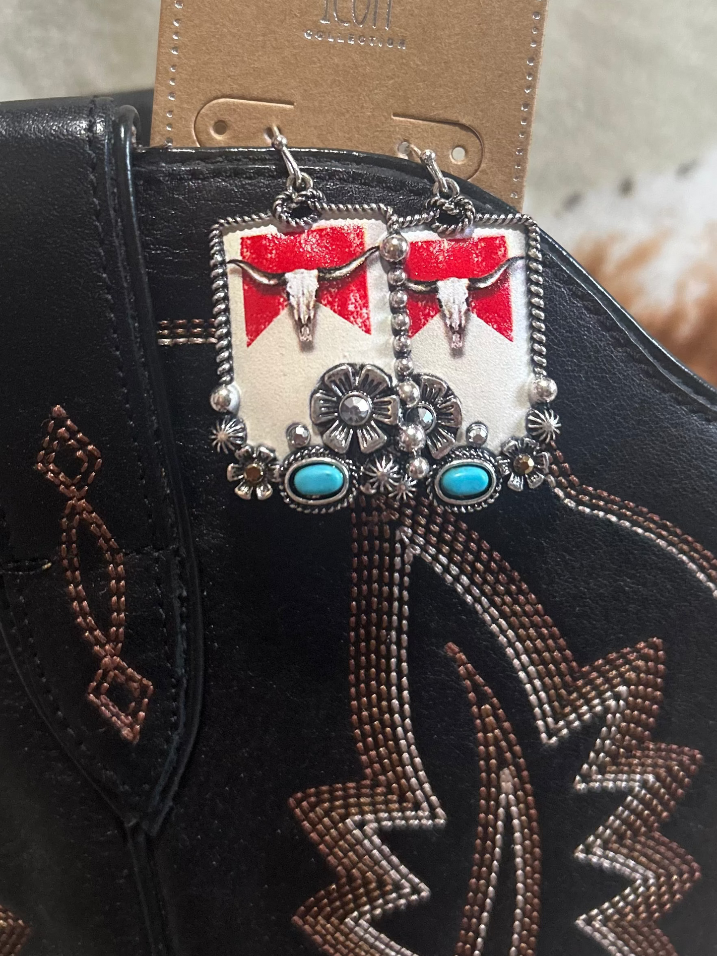 Cowboy killer earrings