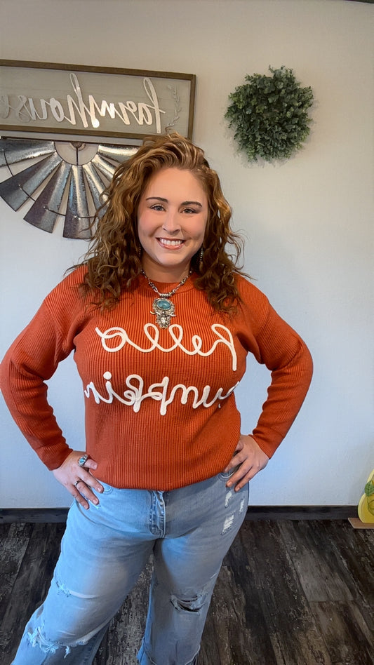 Hello Pumpkin Sweater