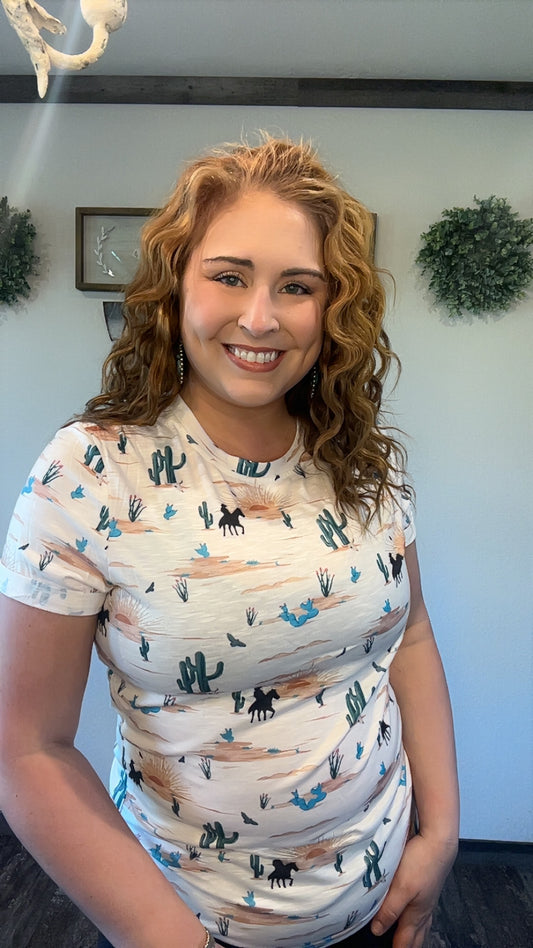 Western Cactus Tee