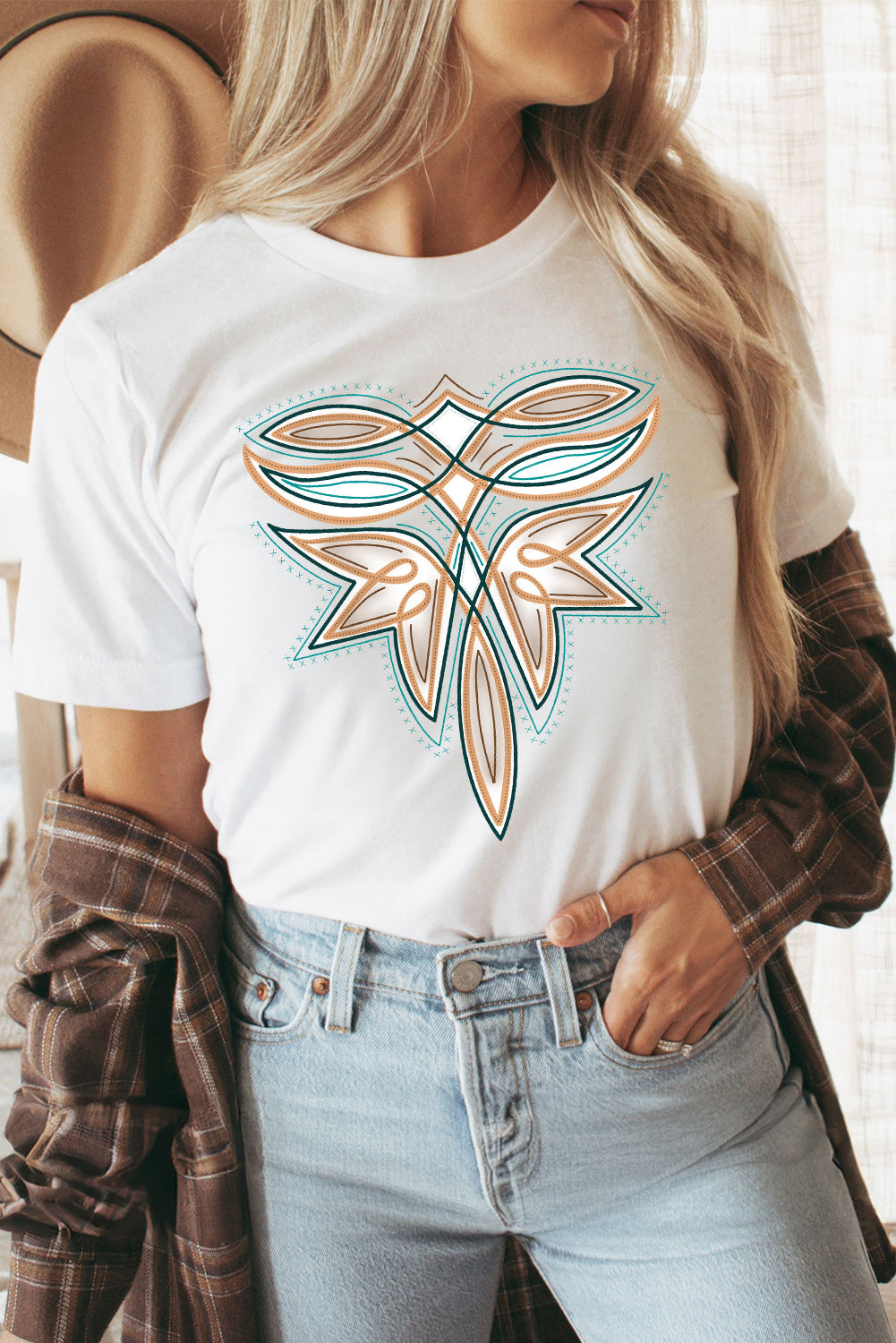 Western Boot Stitch Tee